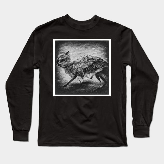 Black Chimera Long Sleeve T-Shirt by Anigroove